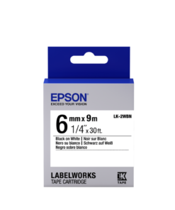 Epson LK-2WBN Black/White 6mm Label Tape