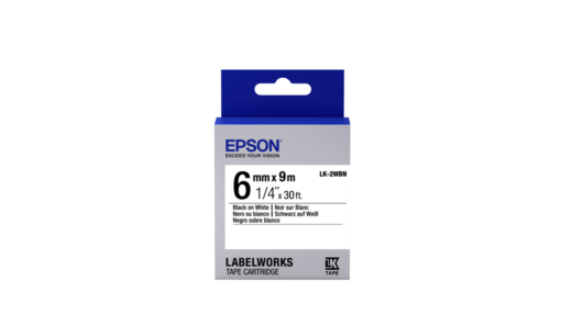 Epson LK-2WBN Black/White 6mm Label Tape