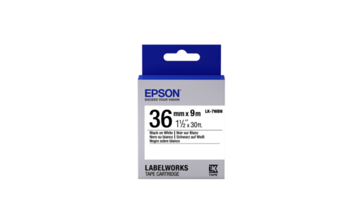 Epson LK-7YBP Black/Yellow 36mm Label Tape