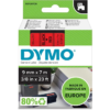 Dymo 9mm Black on Red Label Tape 40917 (S0720720)