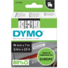 Dymo 19mm Black on White Label Tape 45803 (S0720830)