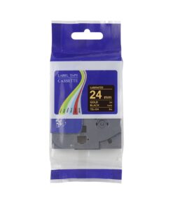 Compatible Brother TZe-354 Label Tape 24mm Gold on Black