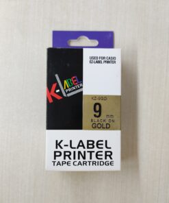Compatible Casio XR-9GD1 Label Tape (Black Ink Gold Tape)